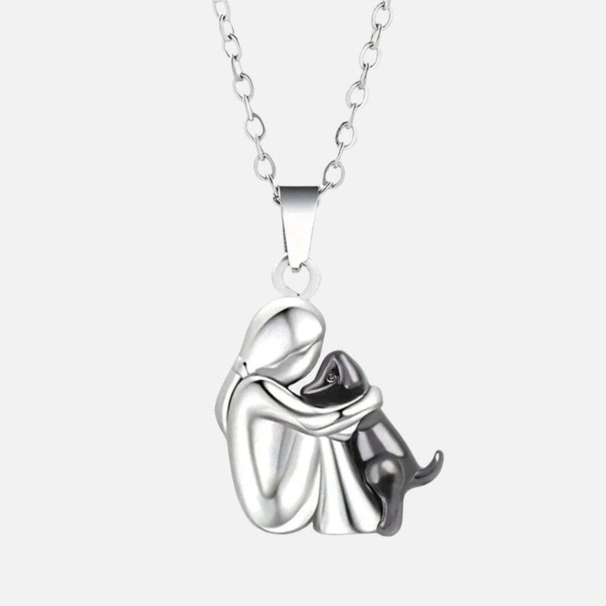Dog Hug Pendant Necklace — Always Close to My Heart