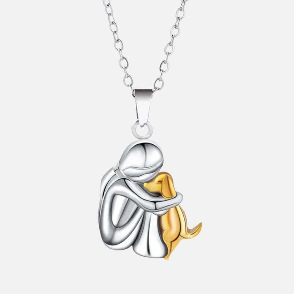 Dog Hug Pendant Necklace — Always Close to My Heart