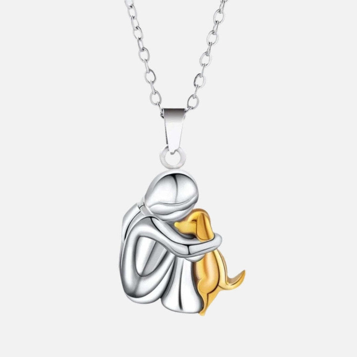 Dog Hug Pendant Necklace — Always Close to My Heart