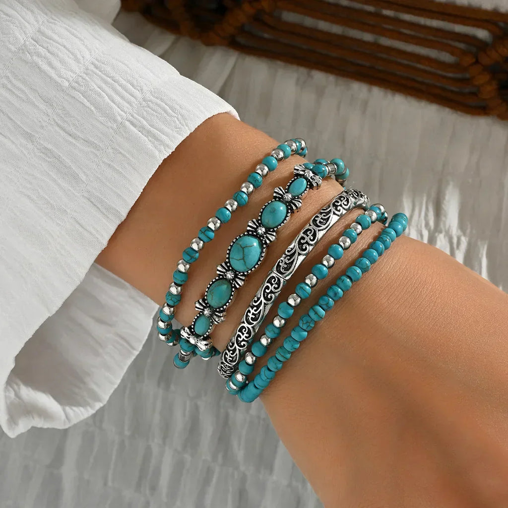Bohemian Turquoise Bracelet 5-Piece Set