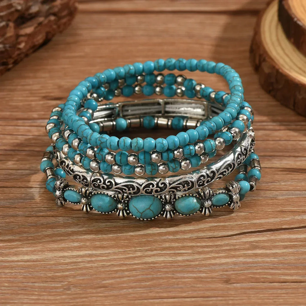Bohemian Turquoise Bracelet 5-Piece Set