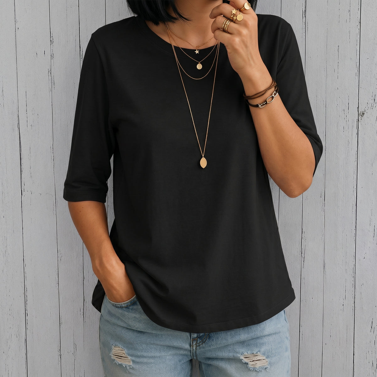 Daily Comfort Long-Sleeve T-Shirt