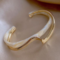 White Opal-Style Bangle