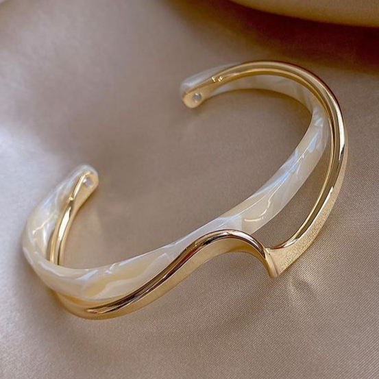 White Opal-Style Bangle
